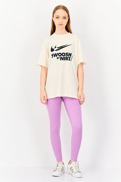 Nike Women Sportswear Fit Short Sleeves Outdoor T-Shirt, Beige