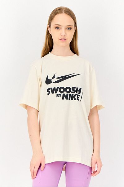Nike Women Sportswear Fit Short Sleeves Outdoor T-Shirt, Beige