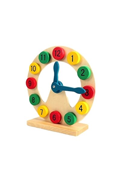 OEMN Ceas educațional din lemn pentru copii