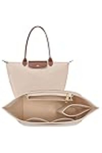 COOYA Felt Purse Organizer Insert for Handbag (Large, Beige)