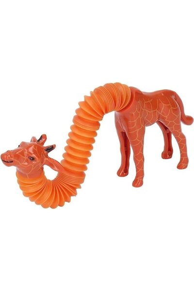 OEM Jucărie senzorială antistres - Girafă cu gât telescopic și lumini