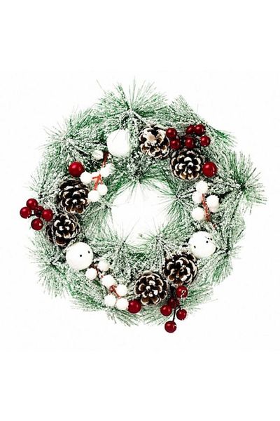 OEM Handmade Christmas Decoration, Decorative Wreath for Door