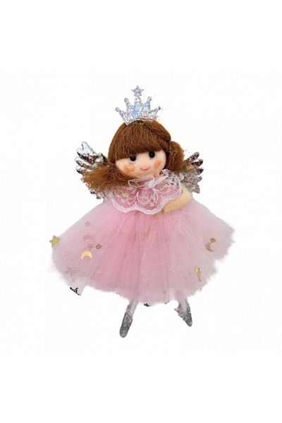 OEM Decoratiune pentru pomul de Craciun, balerina, 13 cm, roz