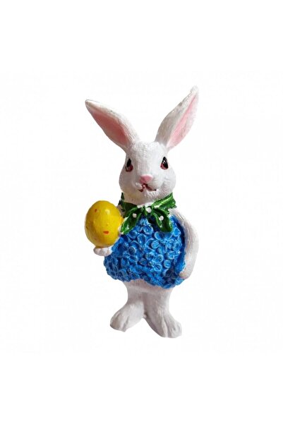 OEM Ornament din rășină, Iepure cu ou, 8 cm