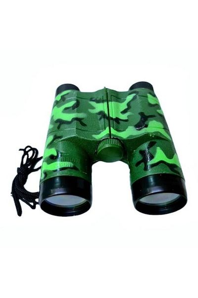 OEM Toy binoculars made of plastic, camouflage model, with cord, 11x13 cm