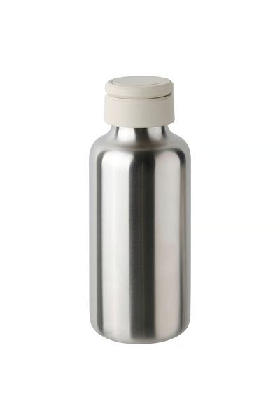 IKEA Water bottle, stainless steel/beige, 0.5 l