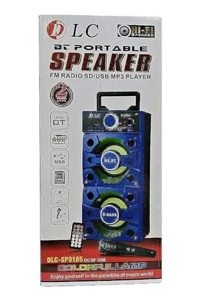 DLC Bluetooth Portable Speaker Fm Radio Sd Card Usb Mp3 Player