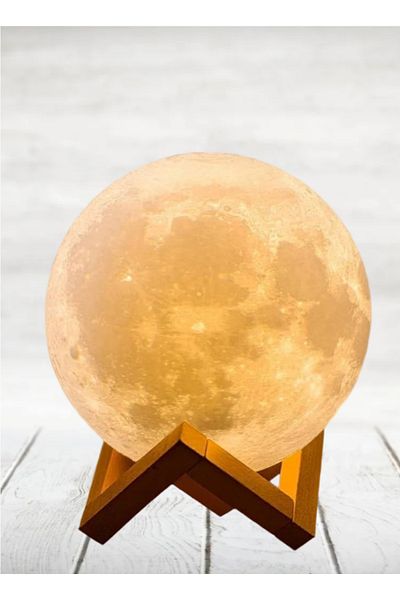DLC 400ml 3D Moon Lamp Aroma Diffuser Lamp Humidifier for Home Use with USB Port