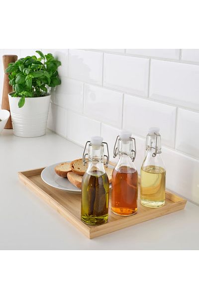 IKEA Bottle with stopper, clear glass, 15 cl 3 Pack