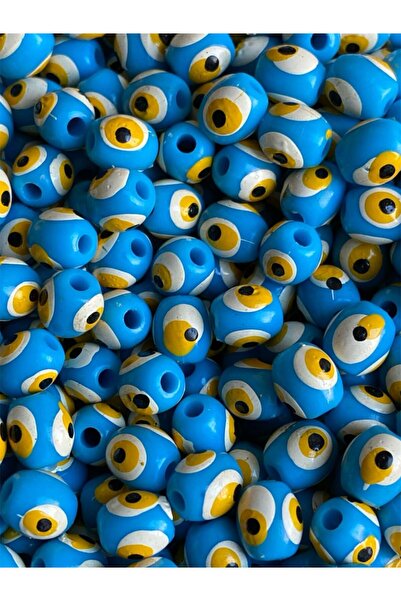 312 KONSEPT 50 de bucăți de mărgele din plastic cu ochi rău, ovală, de 8 mm, ...