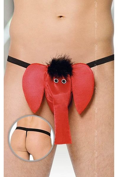 Softline Men's Thong Panties, Model 4416, Red