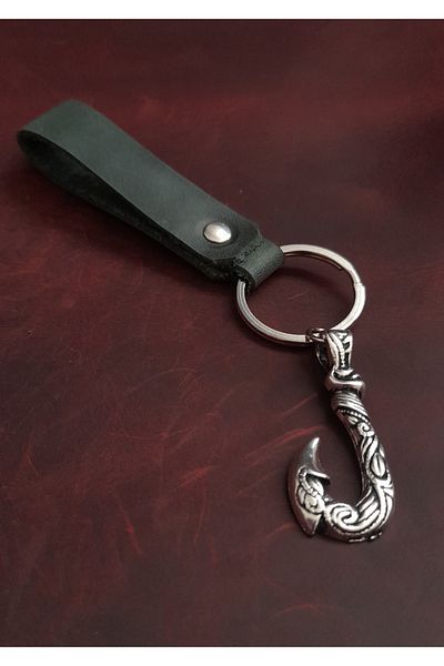 BSN Store Marine Hook Premium Figure Genuine Leather Keychain