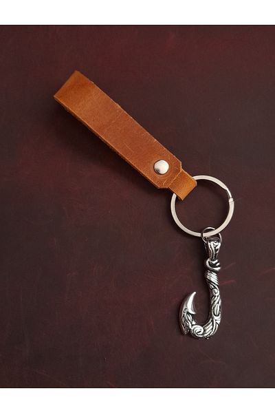 BSN Store Marine Hook Premium Figure Genuine Leather Keychain