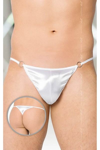 Softline Men's thong panties, model 4420, white polyester