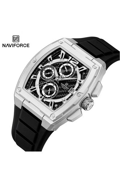 Naviforce Chronograph Sports Watch with Multi-Function Display Durable Strap Water Resistant Timepiece 42mm