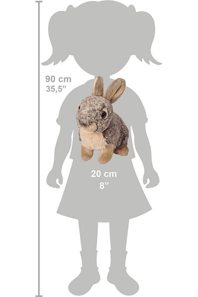 Wild Republic Plush Bunny Toy, Wild Republic, 20 cm