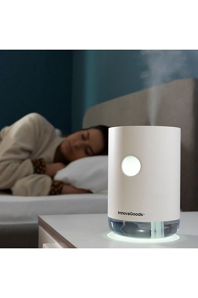 InnovaGoods InnovaGoods Vaupure Rechargeable Ultrasonic Humidifier, White, 1 L