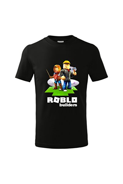 Funny Gift Tricou cu maneca scurta pentru copii Roblox Roblo Builders