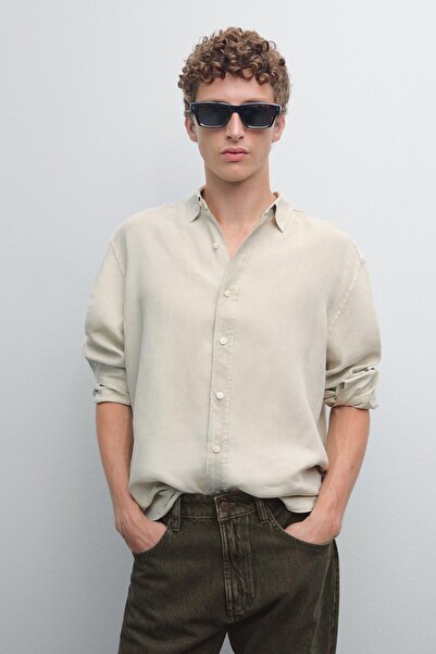 Massimo Dutti Maltinto Yüzeyli Regular Fit Gömlek