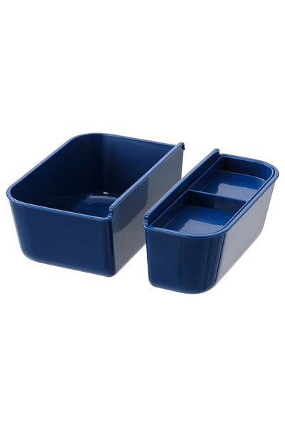 IKEA Insert for food container, set of 2, dark blue