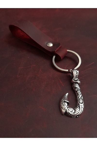 BSN Store Marine Hook Premium Figure Genuine Leather Keychain