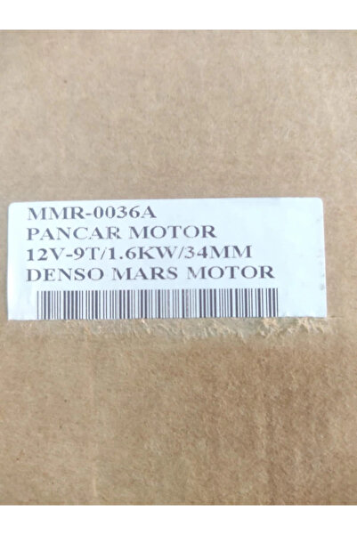 Pancar Motor E89-9,5/11,5hp Marş Dinaması/marş Motoru Japon Denso