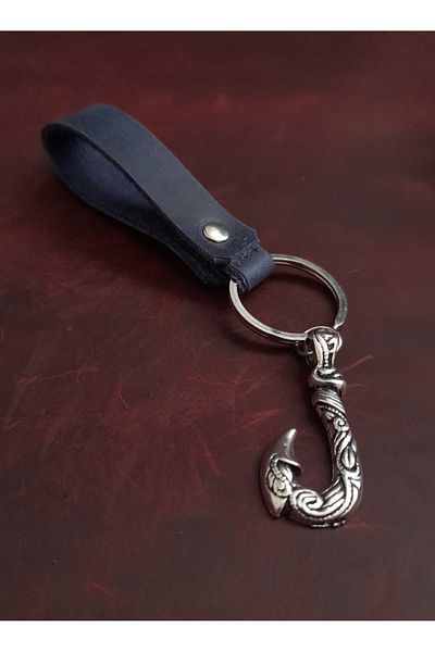 BSN Store Marine Hook Premium Figure Genuine Leather Keychain