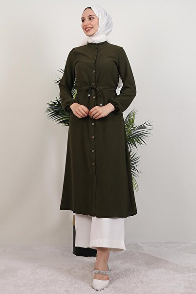 GİYZAMİLA Κουμπωτό Καπάκι Χακί