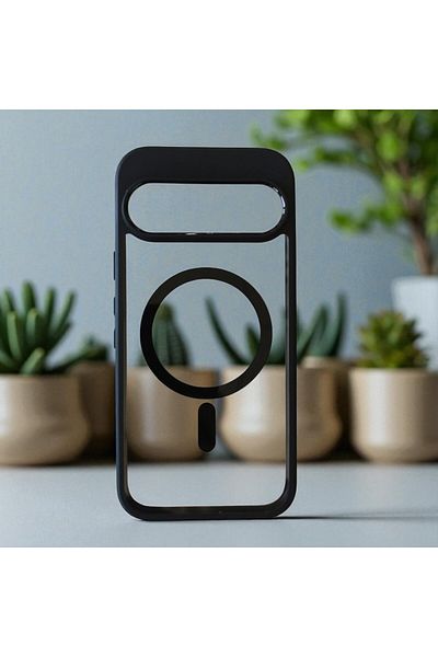 Gtech Husa Telefon Hibrid Acrilic Clar+TPU, MagSafe, compatibil cu Google Pixel 9 Pro, Usoara, Durabila
