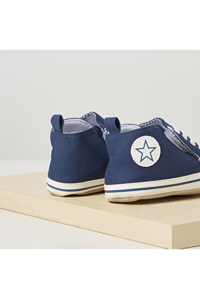 Juniors Textured Lace-Up Booties