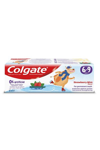 Colgate Natural Strawberry Mint 6-9 Years Fluoride Free 60 ml