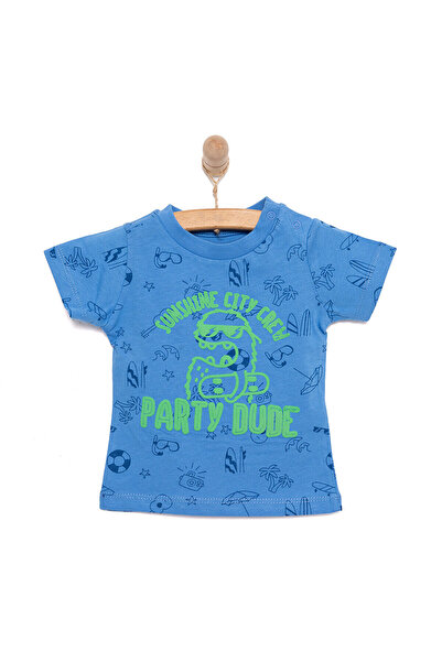 ebebek Hello Baby HelloBaby Basic Erkek Parti Baskılı T-Shirt Erkek Bebek