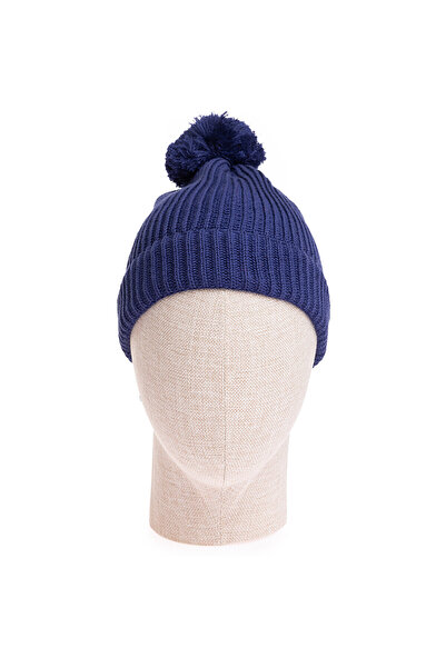 ebebek Hello Baby HelloBaby Erkek Bebek Ponponlu Bere Triko Pamuklu Lacivert