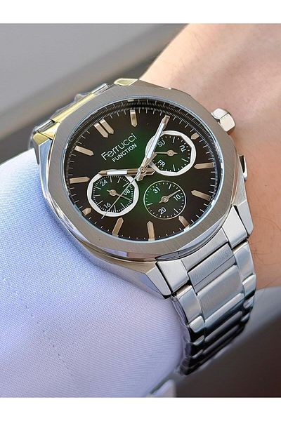 Ferrucci Men's Functions Active Metal Cord Wrist Watch