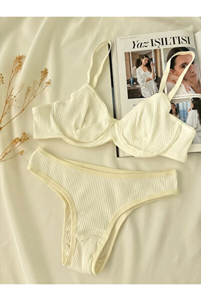 dem merys 3 Piece Colorful Balence Cotton Camisole Set