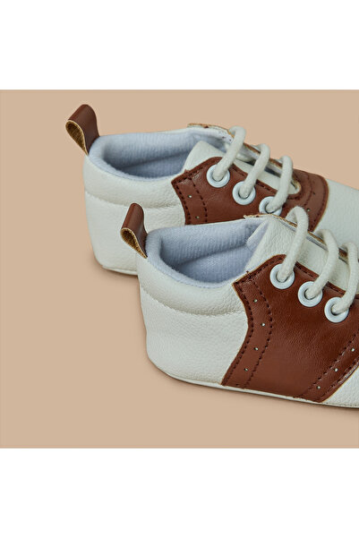 giggles Colourblock Booties with Lace-Up Closure