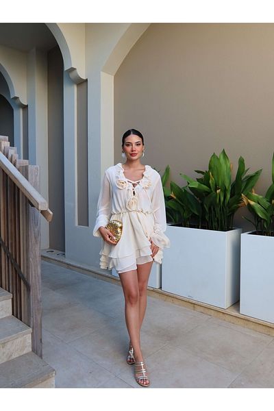 ESRAHELVACI Φόρεμα Rose Design Mini EH Collection