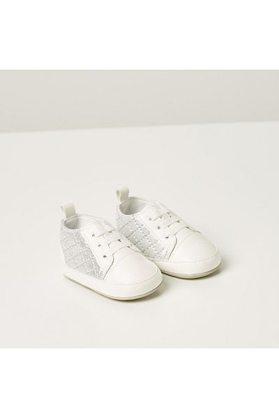 Juniors Textured Booties with Lace Detail