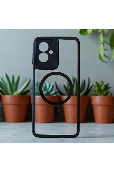 Gtech Phone Hybrid Case Acrylic Clear+TPU, MagSafe, Compatible with Motorola Moto G55, Durabel
