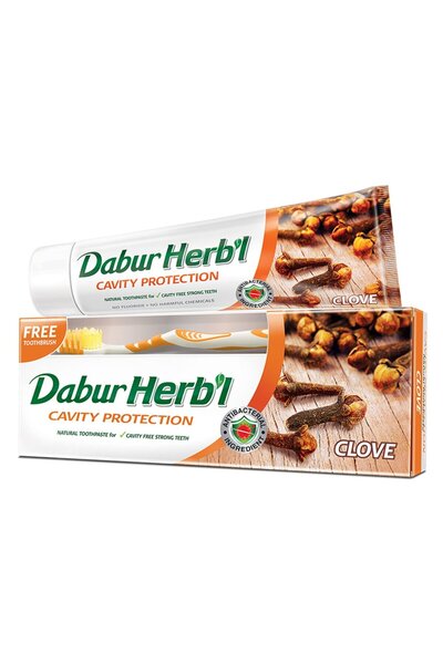 Genrics معجون أسنان دابور العشبي بخلاصة القرنفل لحماية الأسنان من التسوس 150 جم