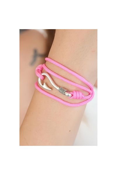 Skygo Pink Color Multi Bracelet with Silver Metal Hook - Tj-Bb2371-Ks