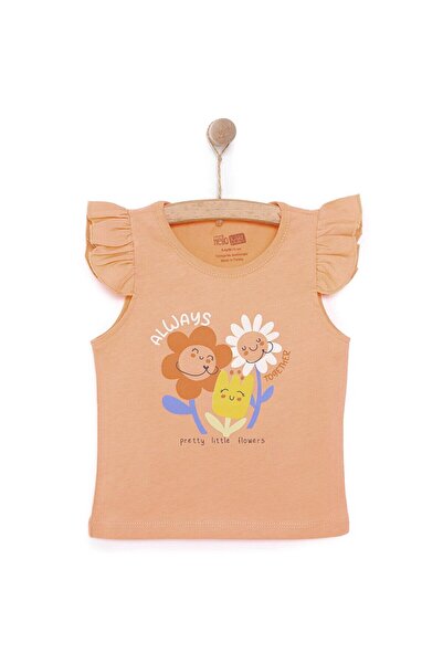 ebebek Hello Baby HelloBaby Basic Girl Smiling Flower με τύπωμα Μπλουζάκι για κοριτσάκια