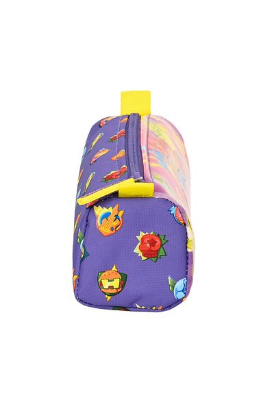 CLATRONIC SuperThings Guardians of Kazoom children's pencil case, yellow purple (21 x 8 x 7 cm)