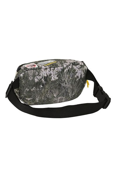 Jennifer Lopez Borsetă Belt Pouch Jurassic World, Warning, Gri, 23 x 14 x 9 cm