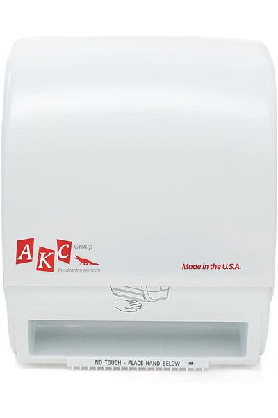 AKC Auto-Cut Electronic Tissue Dispenser–Wall-Mounted, Battery-Operated Hands-Free Paper Towel Dispenser