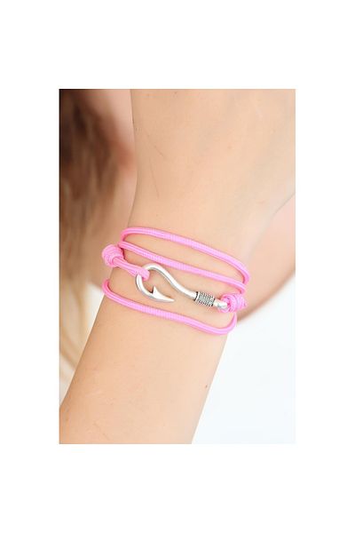 Skygo Pink Color Multi Bracelet with Silver Metal Hook - Tj-Bb2371-Ks