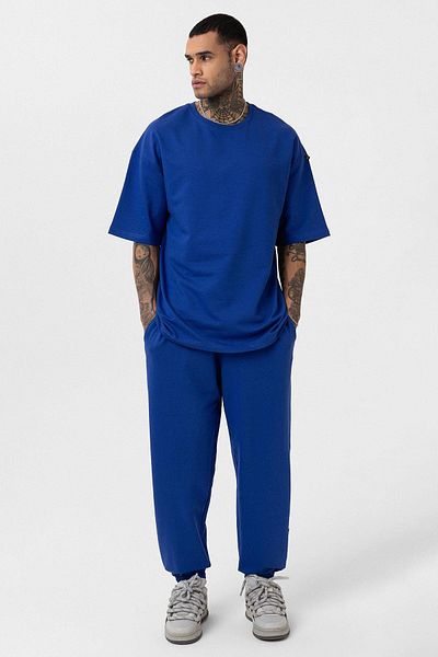 VAMOSCLO Basic Oversize Tracksuit Set with Elastic Legs Saks