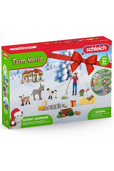 SCHLEICH Calendar Advent, Schleich, Farm World, 39 x 28.5 x 7.5 cm, multicolor