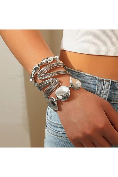 Girift Vintage Zelora 3 Pieces Women Bracelet Bangle Set