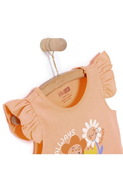 ebebek Hello Baby HelloBaby Basic Girl Smiling Flower με τύπωμα Μπλουζάκι για κοριτσάκια